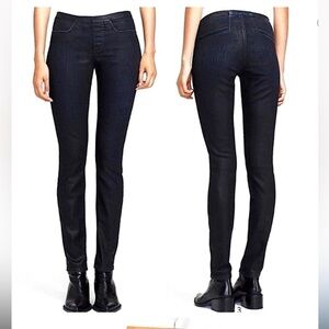 Helmut Lang Coated Stretch Cotton blue Mid-Rise Skinny Legging Jeans EUC Sz 29